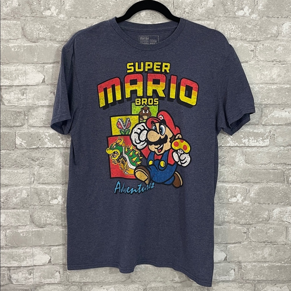 Nintendo Super Mario Bros Adventure Tee in Blue